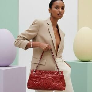 Chanel 2012 Chain Leather Shoulder Bag